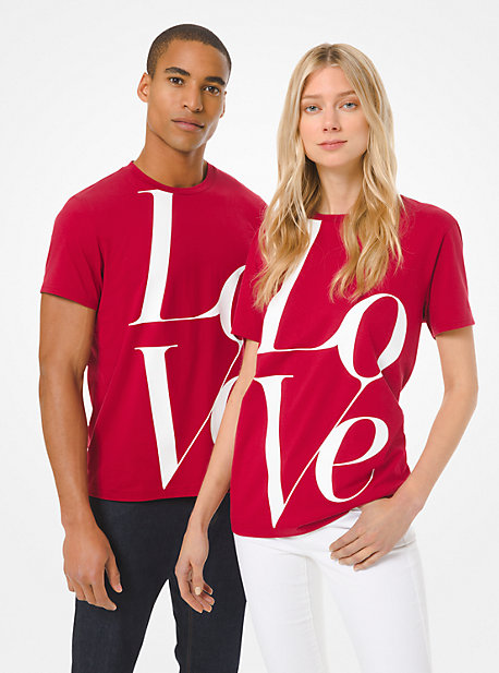 T-shirt LOVE Watch Hunger Stop - GROSEILLE(ROUGE) - Michael Kors