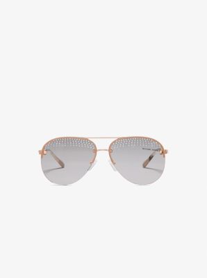 Michael Kors East Side Sunglasses In Rose Gold