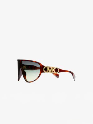 Michael Kors Empire Shield Sunglasses In Brown