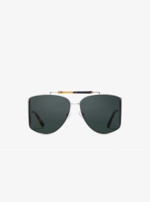 Lunettes de soleil Nash - GREEN/SILVER - Michael Kors