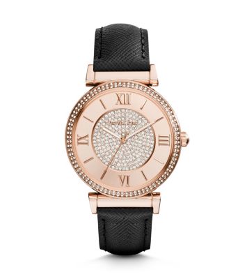 Catlin Pavé Rose Gold-Tone Watch by Michael Kors