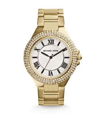 Camille Pavé Gold-Tone Watch by Michael Kors