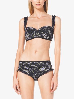 Floral Print Ruffled Bikini Michael Kors