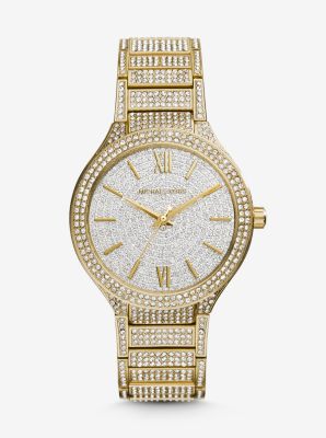 Kerry Pavé Gold-Tone Watch by Michael Kors