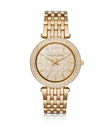 Darci Pavé Gold-Tone Watch by Michael Kors