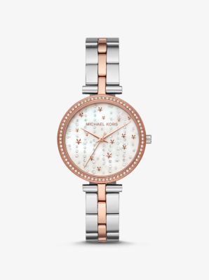 Montre Maci céleste bicolore - DEUX TONS(ARGENT) - Michael Kors