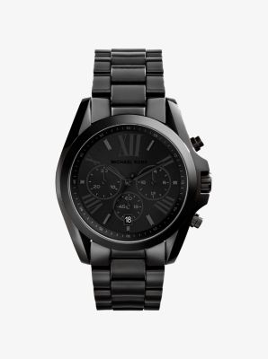 all black michael kors watch