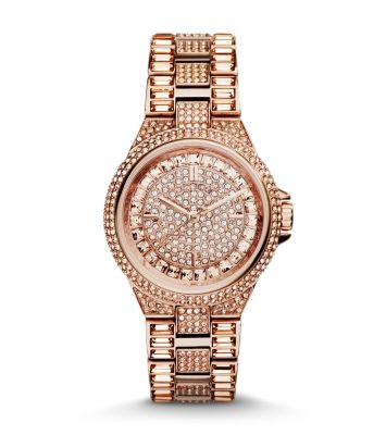 Mini Camille Rose Gold-Tone Watch by Michael Kors