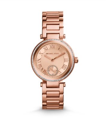 Skylar Rose Gold-Tone Bracelet Watch by Michael Kors
