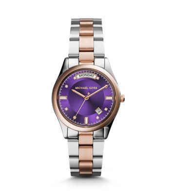Colette Silver and Gold-Tone Watch by Michael Kors