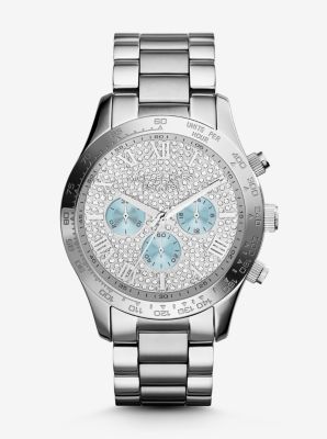 Layton Silver-Tone Watch by Michael Kors