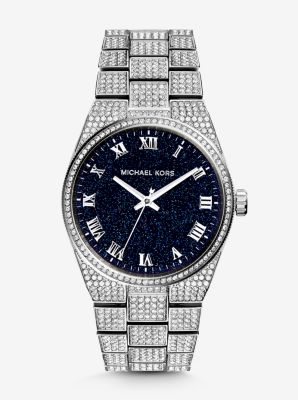 Channing Moonstone and Silver-Tone Watch by Michael Kors