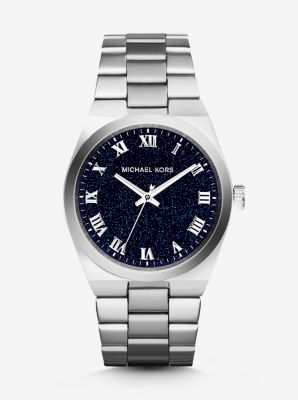 Channing Moonstone and Silver-Tone Watch by Michael Kors