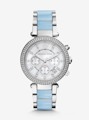 Parker Silver-Tone Acetate Watch by Michael Kors
