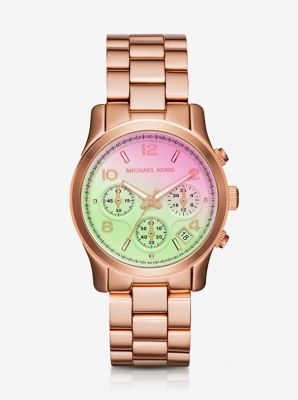 Runway Flash Lens Rose Gold-Tone Watch by Michael Kors