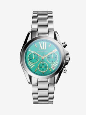 Bradshaw Flash-Lens Silver-Tone Watch by Michael Kors