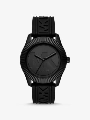 Montre Maddye noire surdimensionnée en silicone - NOIR(NOIR) - Michael Kors