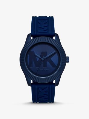Montre Maddye bleu marine surdimensionnée en silicone - BLEU VIF(BLEU) - Michael Kors
