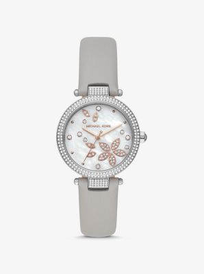 Montre Parker bicolore sertie pavé - ARGENT(ARGENT) - Michael Kors
