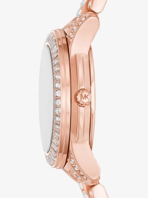 Limited Edition Petite Runway Pavé Rose Gold-Tone Watch
