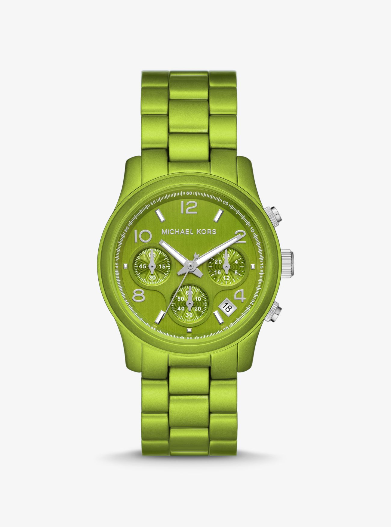 MK Limited-Edition Runway Green-Tone Watch - Pear - Michael Kors