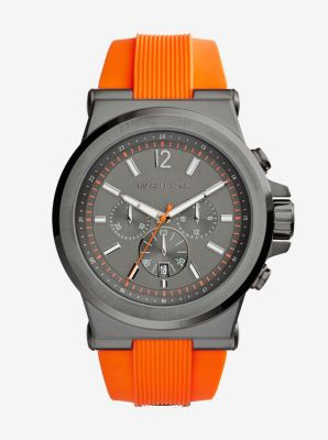 Dylan Gunmetal Silicone Watch by Michael Kors