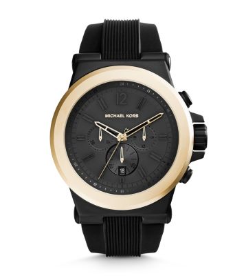 Dylan Gunmetal Silicone Watch by Michael Kors