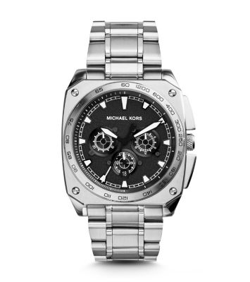 Grandstand Silver-Tone Watch by Michael Kors