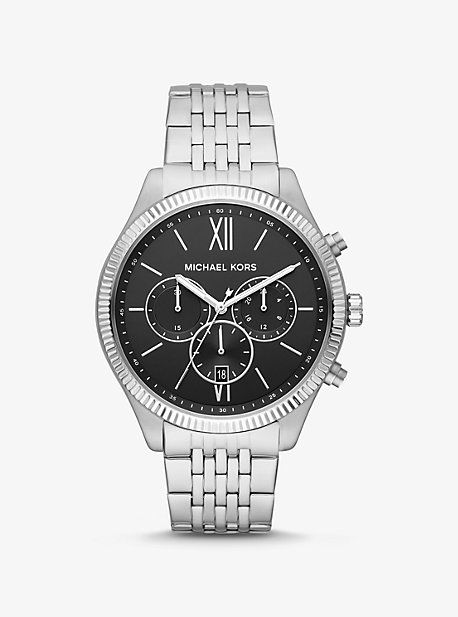 Michael Kors Oversized Benning Silver-tone Watch