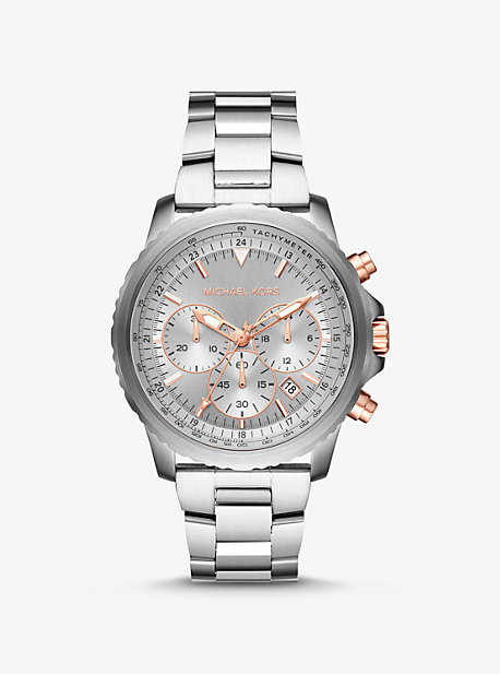 Montre Cortlandt Sport argentée surdimensionnée - ARGENT(ARGENT) - Michael Kors