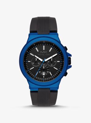 Montre Dylan bleue surdimensionnée en silicone - BLEU(BLEU) - Michael Kors