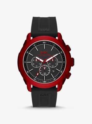 Montre Kyle rouge surdimensionnée en silicone - ROUGE(ROUGE) - Michael Kors