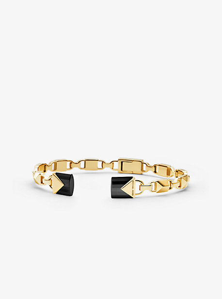 Bracelet rigide ouvert en argent sterling plaqué or 14 carats - OR(OR) - Michael Kors