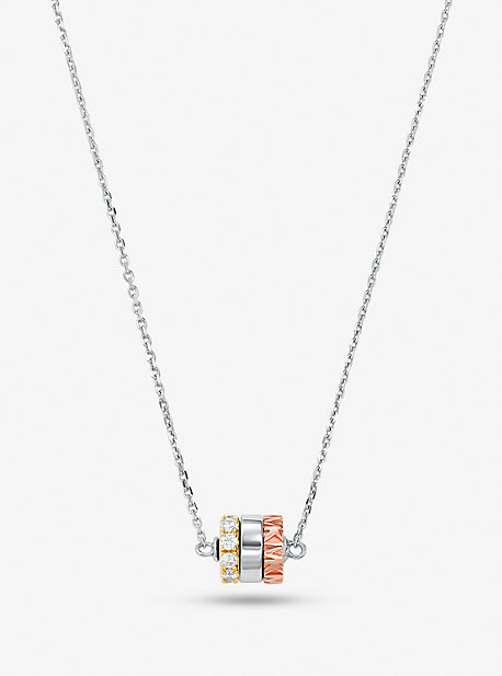 MK Precious Metal-Plated Sterling Silver Charm Necklace - Two Tone - Michael Kors