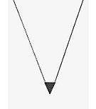Pavé Triangle Black-Pendant Necklace