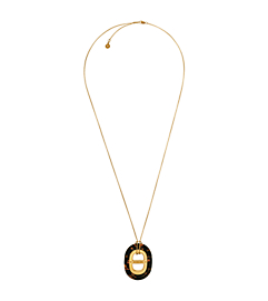 Blush Acetate and Rose Gold-Tone Pendant Necklace | Michael Kors
