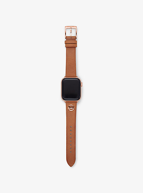 MK Leather Strap For Apple Watch® - Luggage Brown - Michael Kors