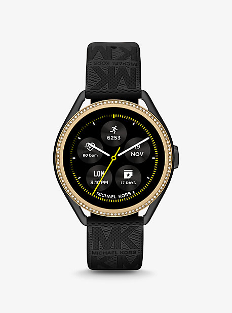 Michael Kors Access Gen 5E MKGO Two-Tone and Logo Rubber Smartwatch