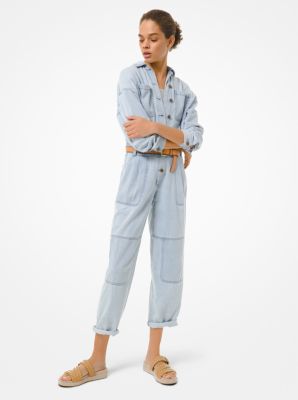 michael kors denim jumpsuit womens