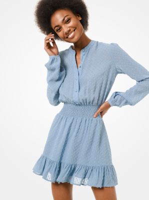 Robe en jacquard à pois - CHAMBRAY(BLEU) - Michael Kors