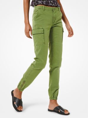 Pantalon cargo en denim - VERT FORÊT(VERT) - Michael Kors