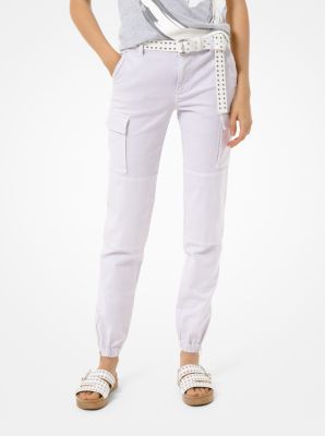 Pantalon cargo en denim - LAVENDER MIST - Michael Kors