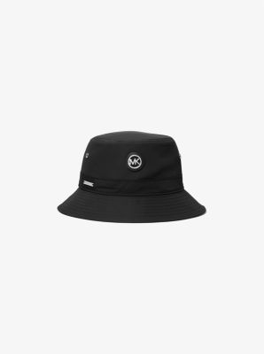 Michael Kors Mk Logo Patch Bkt Hat In Black