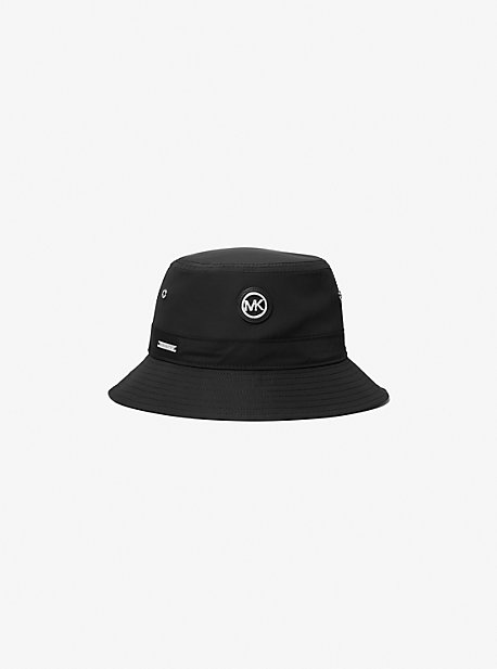 Michael Kors Mk Logo Patch Bkt Hat In Black
