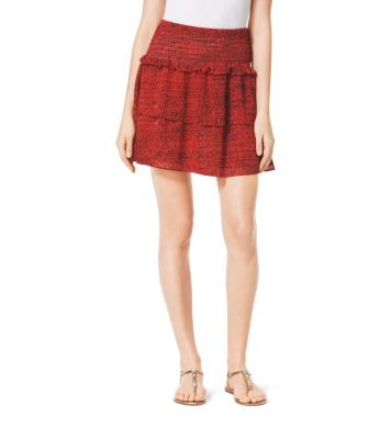 Printed Ruffle Skirt by Michael Kors