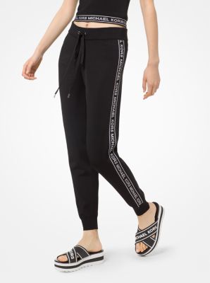 michael kors logo track pants