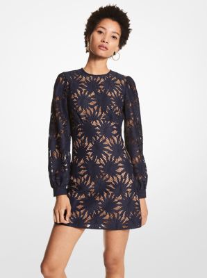 Michael kors navy store lace dress