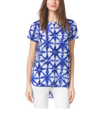 Tie-Dye Crepe Shirt by Michael Kors
