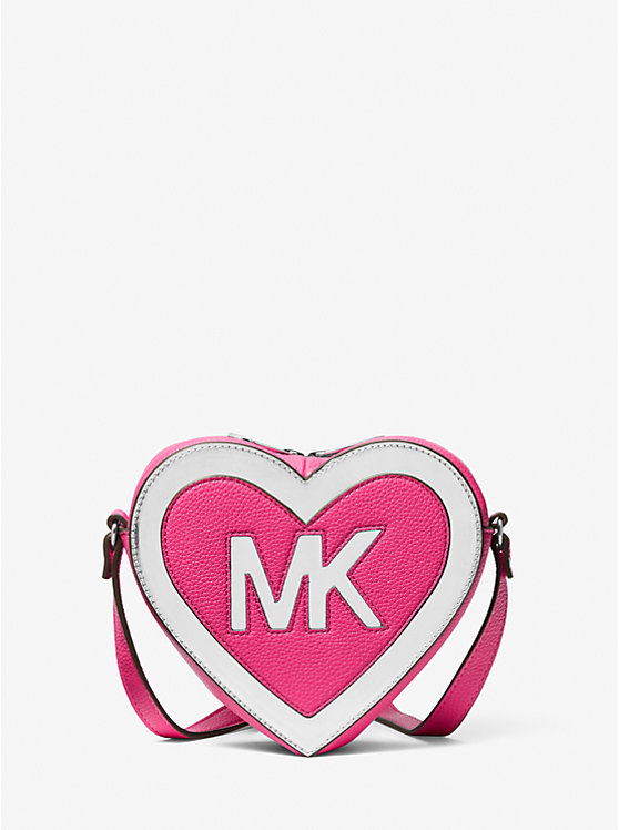 Faux Leather Heart Kids Crossbody Bag image number 0