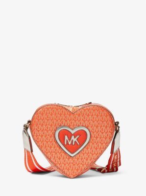 Michael Kors Jet Set Saffiano Leather Crossbody Bag -light peach